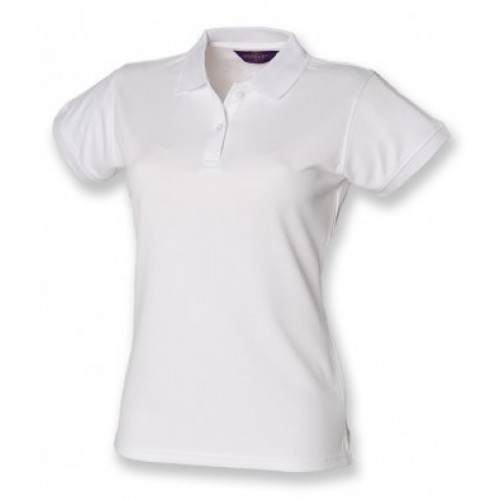 Womens Coolplus Polo Shirt | WHITE / YELLOW